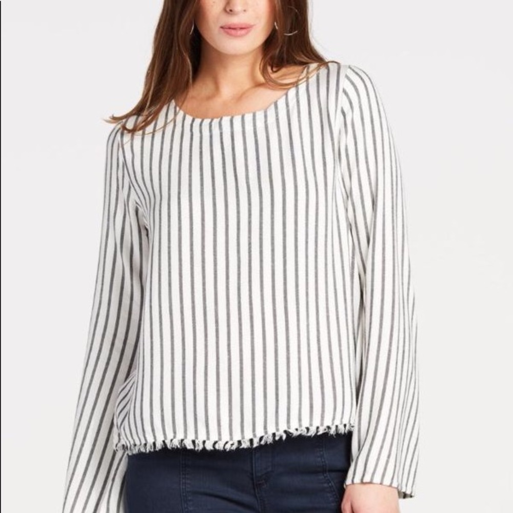 Anthropologie CLOTH AND STONE button back blouse